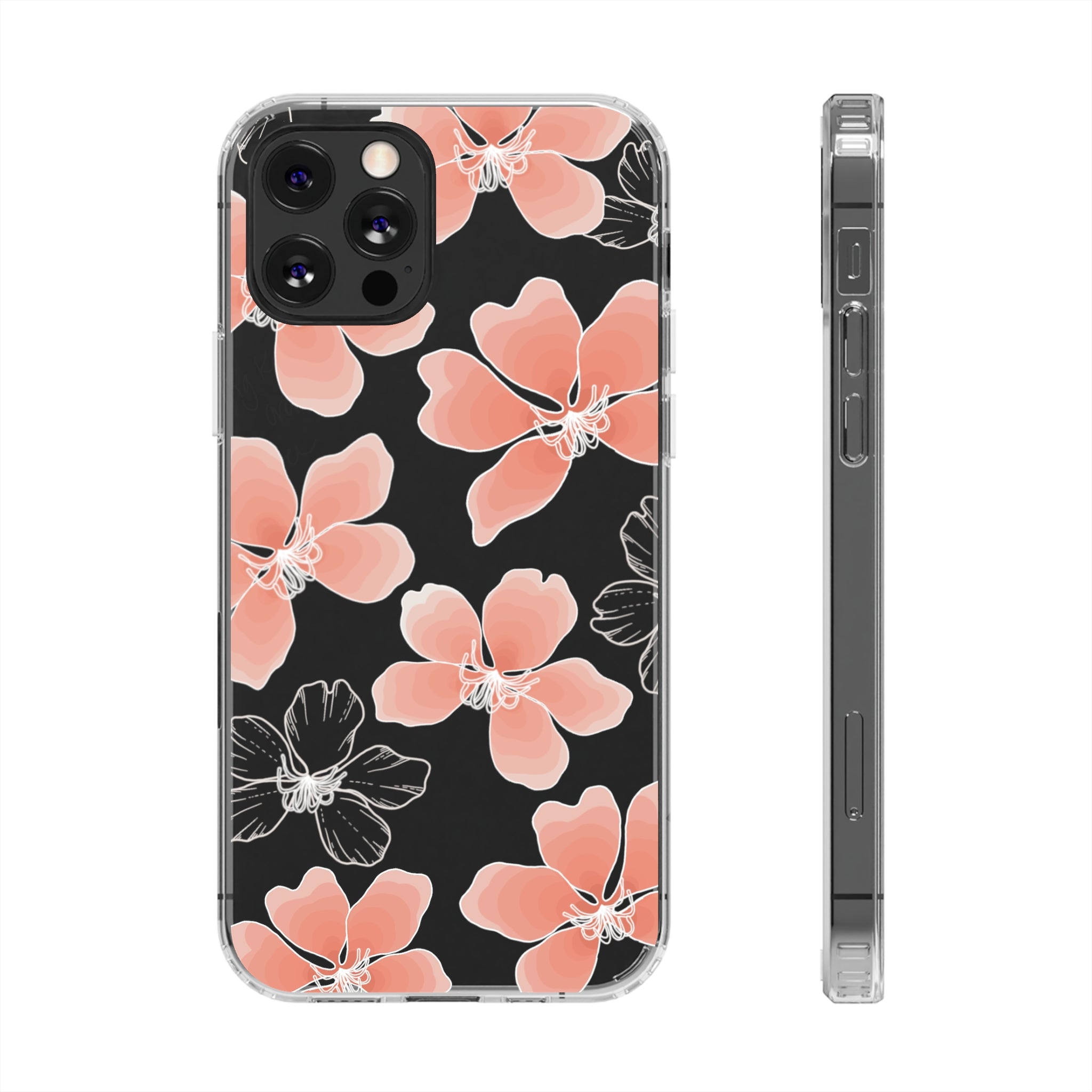 Hong Kong Orchid Clear Phone Case - Slim Protective Cover for iPhone & Samsung | Perfect for Everyday Use, Travel & Gifting