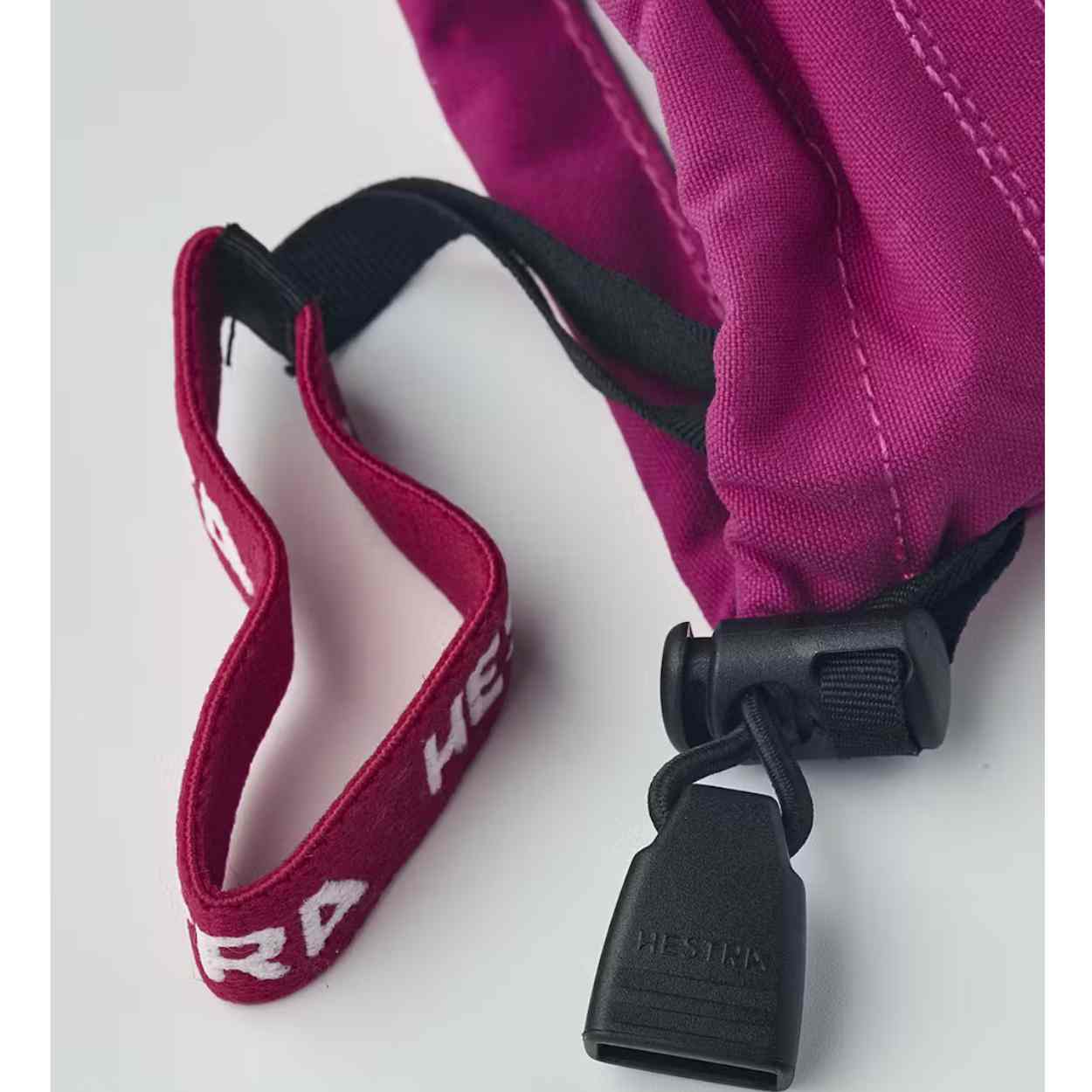 Hestra Leather Heli Girls Ski Gloves - Fuchsia (30560 930) | Warm Winter Gloves for Kids | Perfect for Skiing, Snowboarding & Outdoor Snow Activities