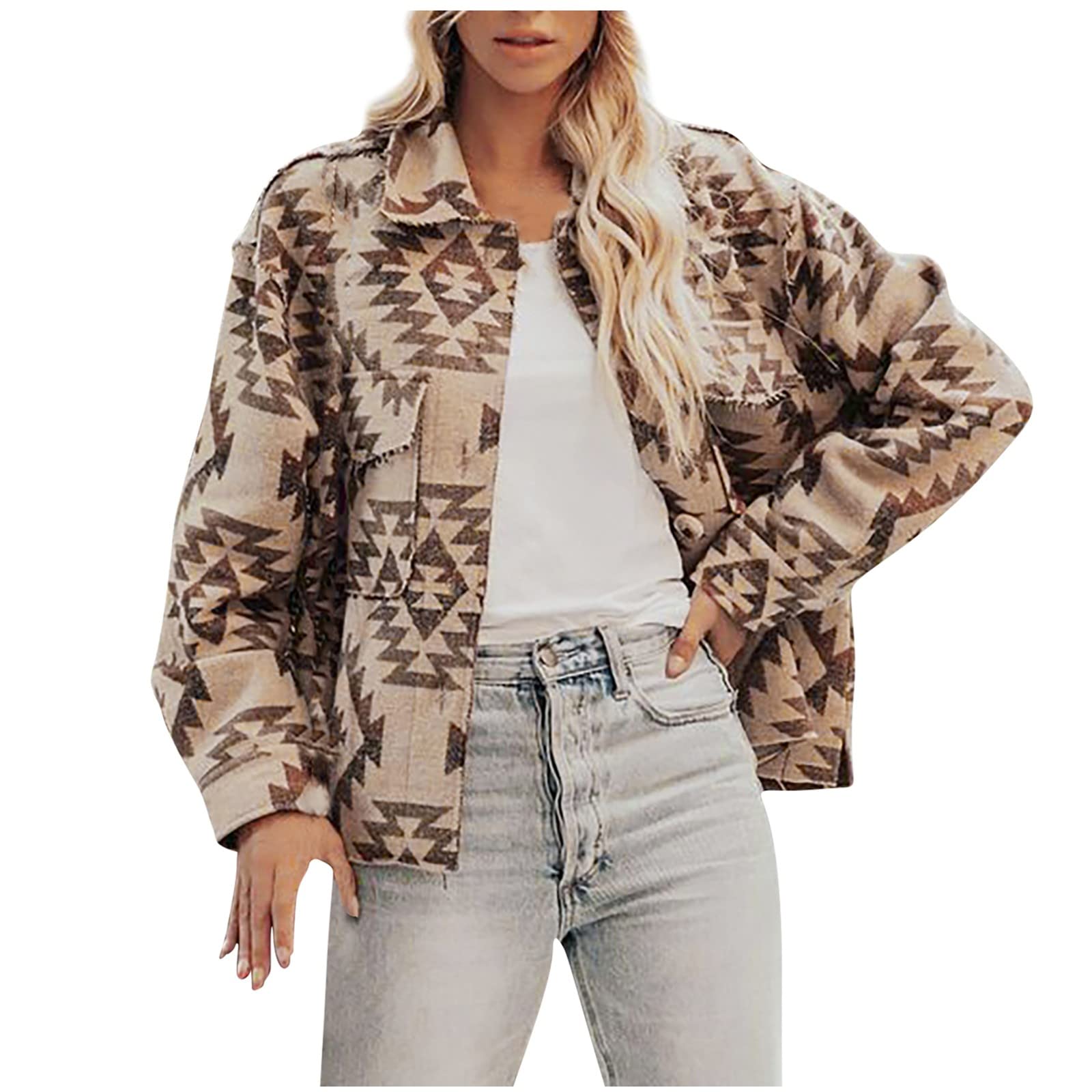 Stylish Brown Leather Jacket for Women - Winter Warm Fleece Lined Field Jacket, Puffer & Down Coat Options in Black/Khaki (Size Small) | Perfect for Outdoor Adventures & Casual Fashion