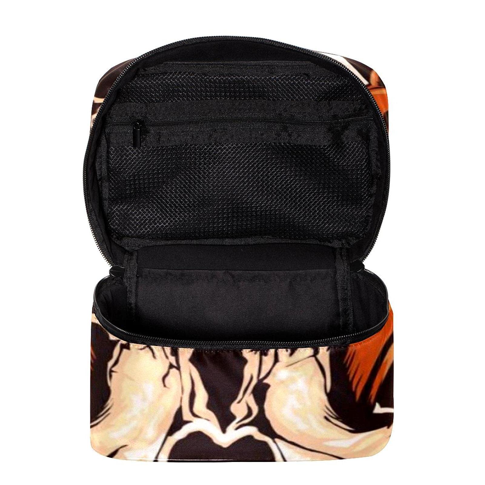 Vintage Skull Cosmetic Bag for Women - Travel Makeup Organizer with Zipper, Perfect for Girls' Toiletry & Gifts
