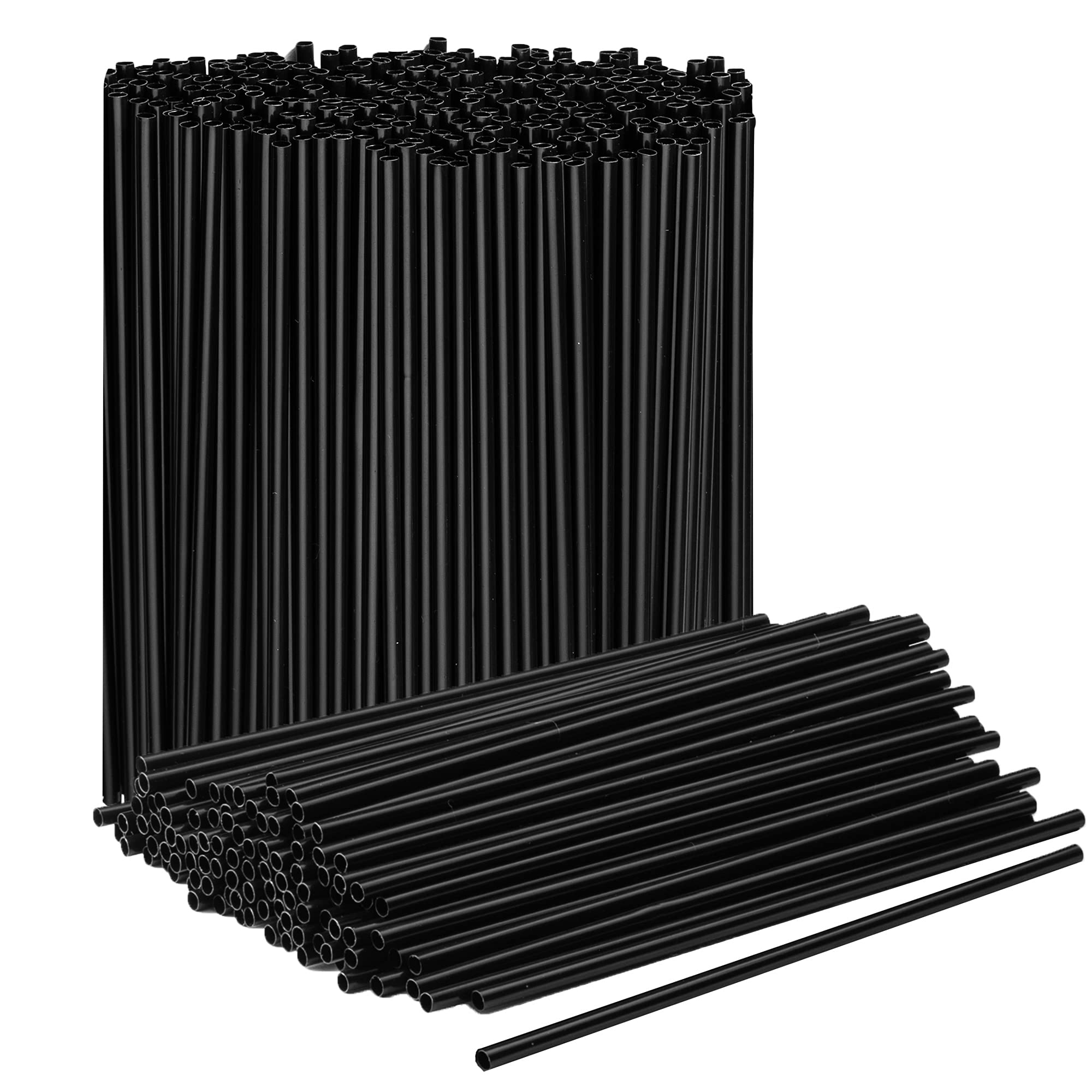 2000 Pack Black Plastic Coffee Stirrers - 5.5 Inch Disposable Stir Sticks & Drinking Straws for Coffee, Cocktails, Smoothies & Beverages | Perfect for Home, Office, Cafes & Restaurants | BPA-Free & Eco-Friendly