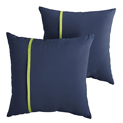Canvas Navy Blue & Bright Green