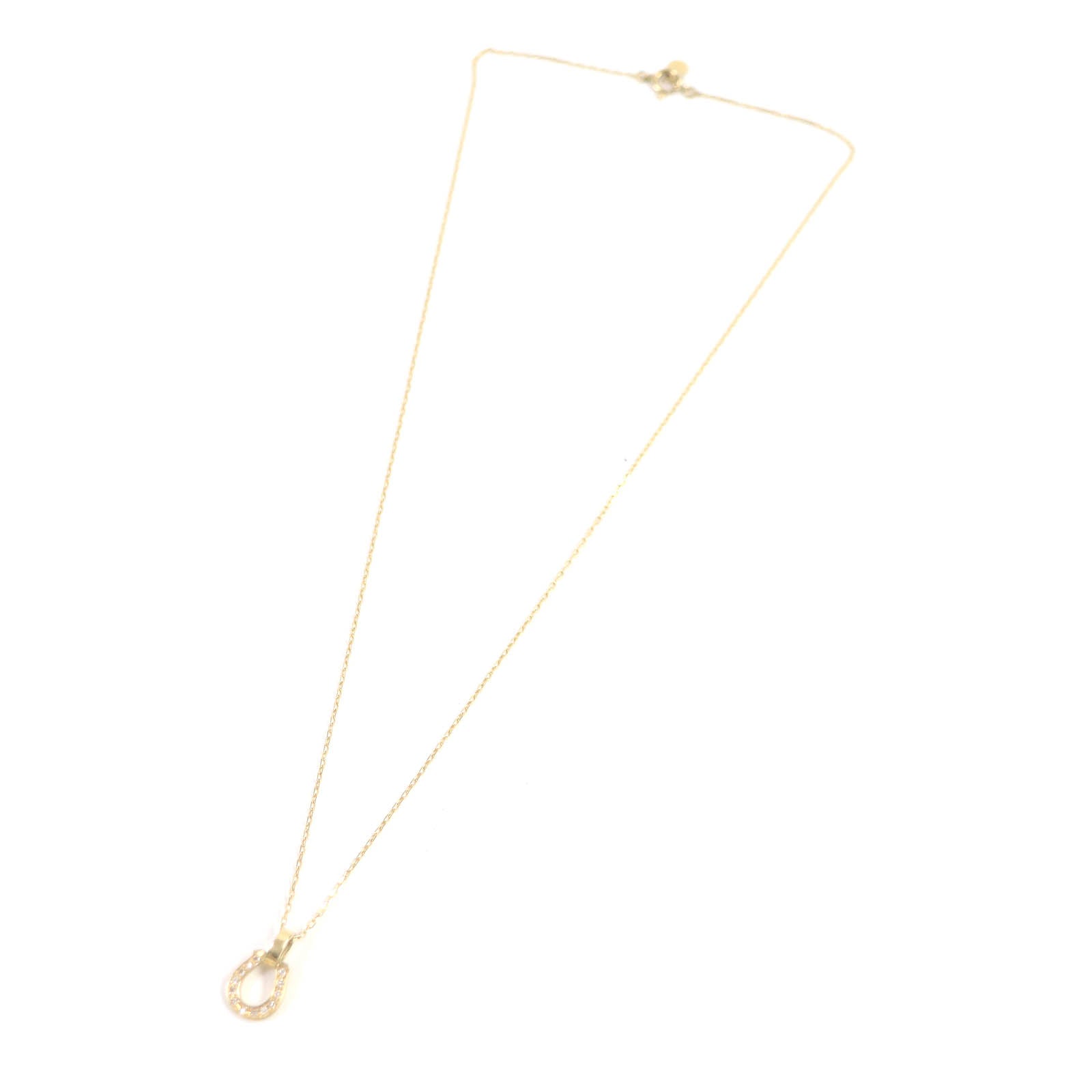 18K Gold Diamond Horseshoe Pendant Necklace for Women - Elegant Horse Shoe Jewelry Gift for Birthday, Anniversary & Special Occasions