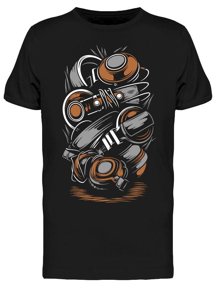 Men's Headphones Graphic T-Shirt - Cool Music Lover Tee for Casual Wear & Gifts