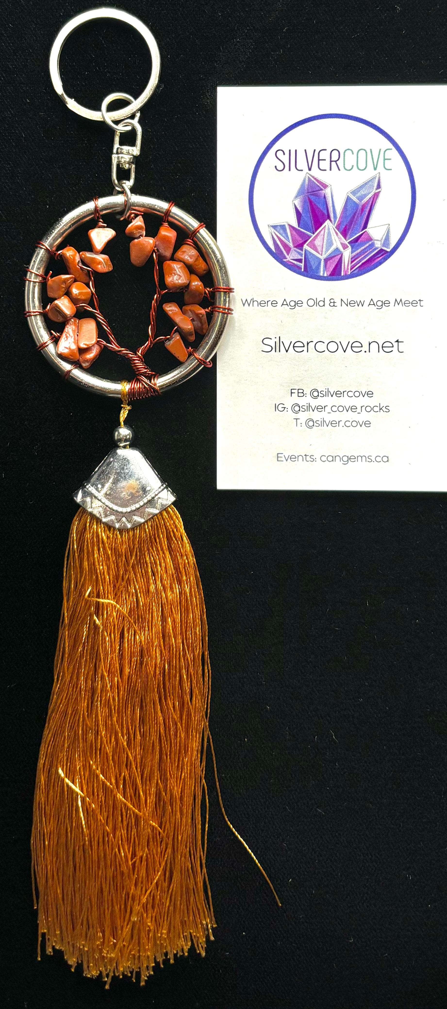 Tree of Life Keychain - Large Brown Leather Key Ring for Women & Men - Perfect for Gifts, Home Decor, and Everyday Use