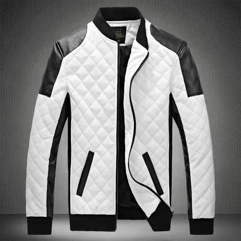 Men's Genuine Leather Motorcycle Jacket - Stylish & Durable Biker Jacket for Riding & Outdoor Adventures