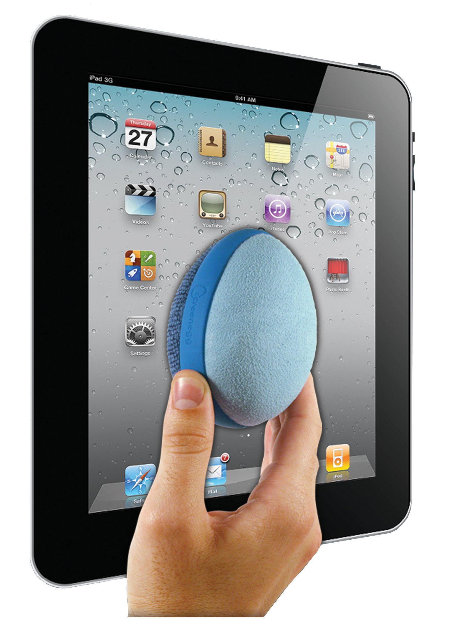Premium Microfiber Cleaning Cloth for Screens - Blue (As Seen on TV) - Perfect for Phones, Tablets, Laptops & TVs - Retail Packaging