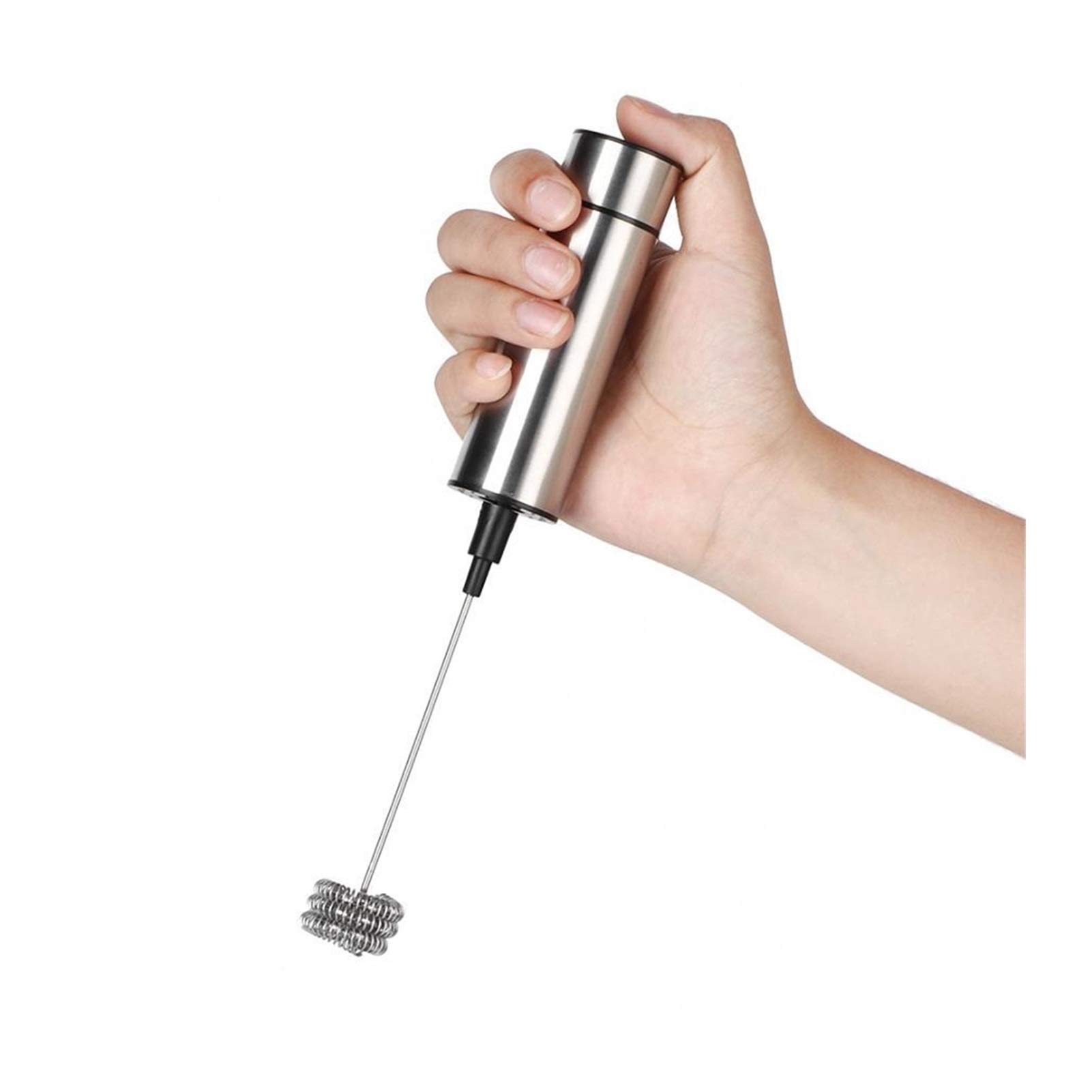 Portable Electric Drink Mixer and Milk Frother Wand - Handheld Mini Blender for Coffee, Smoothies & Protein Shakes - Cordless Battery Operated Stick Emulsifier - Perfect for Home, Office & Travel Use