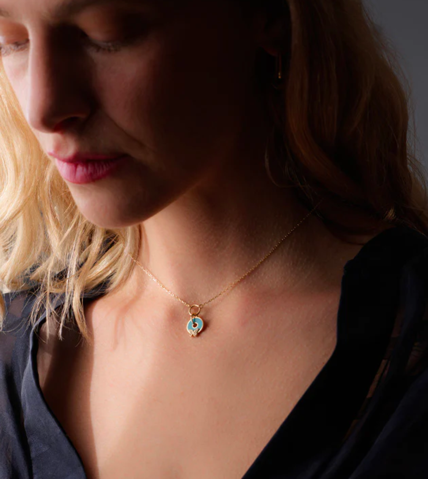 Butterfly Reverie Symbol Disk Drop Necklace - Elegant Bohemian Jewelry for Women, Perfect for Casual Wear, Date Nights & Special Occasions