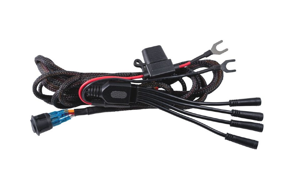 Diode Dynamics Stage Series Single Color M8 Rock Light Wiring Harness - Off-Road LED Lighting Kit for Trucks & Jeeps - Perfect for Night Crawling & Trail Adventures