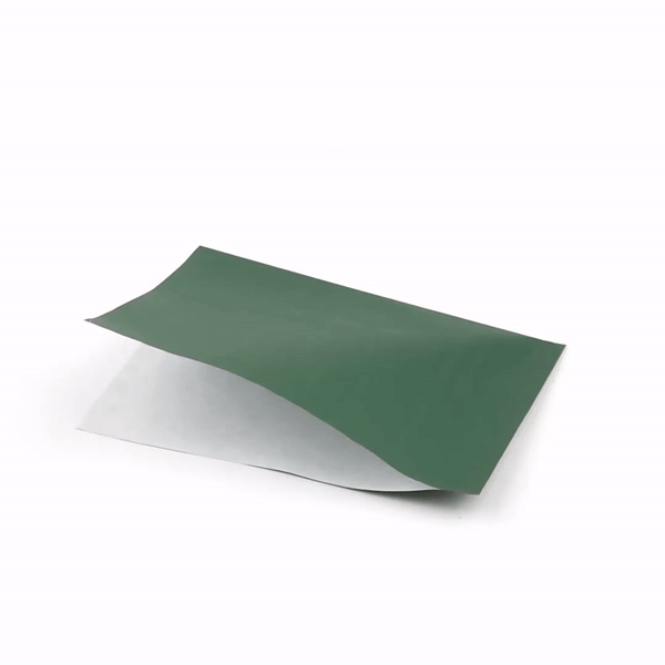 Eco-Friendly Forest Green Greaseproof Paper Bags - 6.25