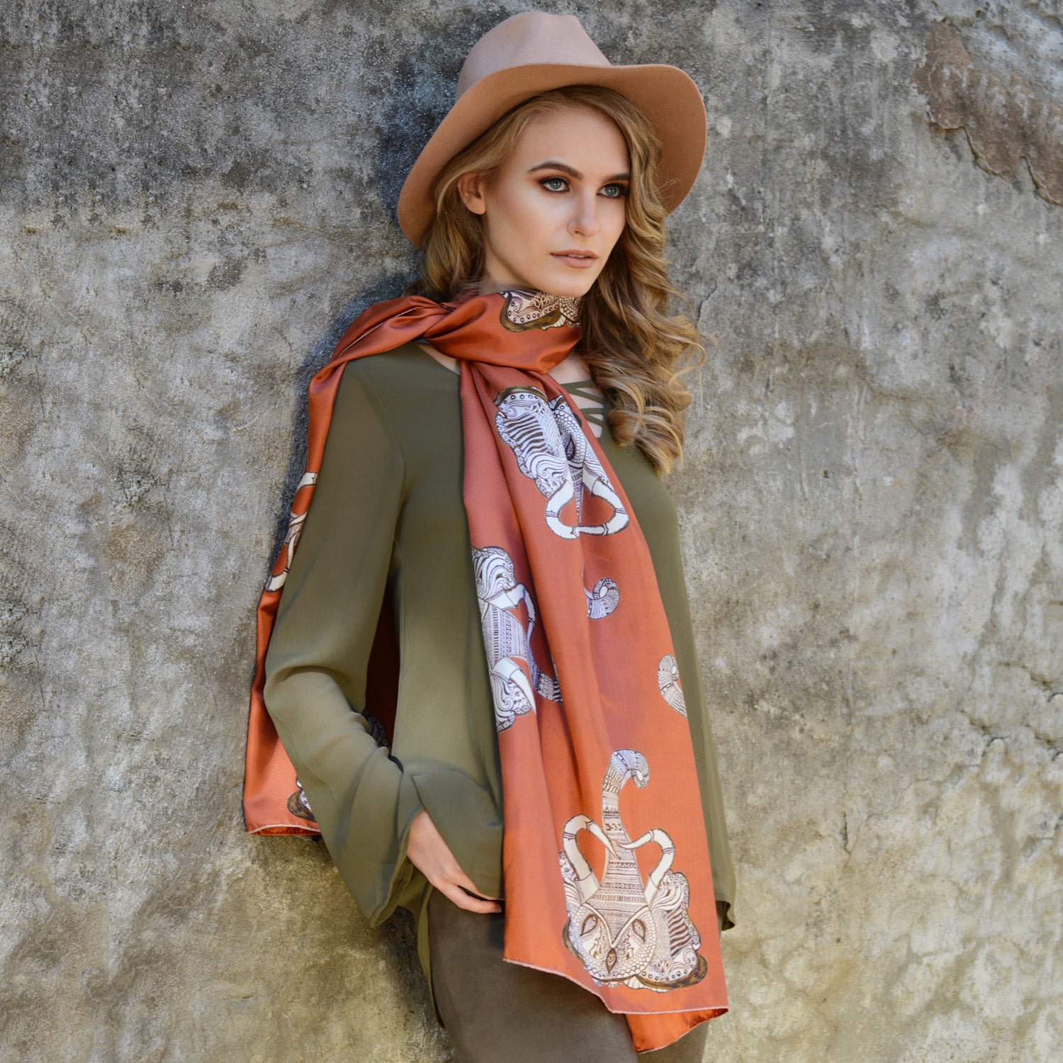 Elegant Thailand Long Silk Scarf for Women - Soft & Lightweight Shawl Wrap - Perfect for Travel, Weddings & Special Occasions