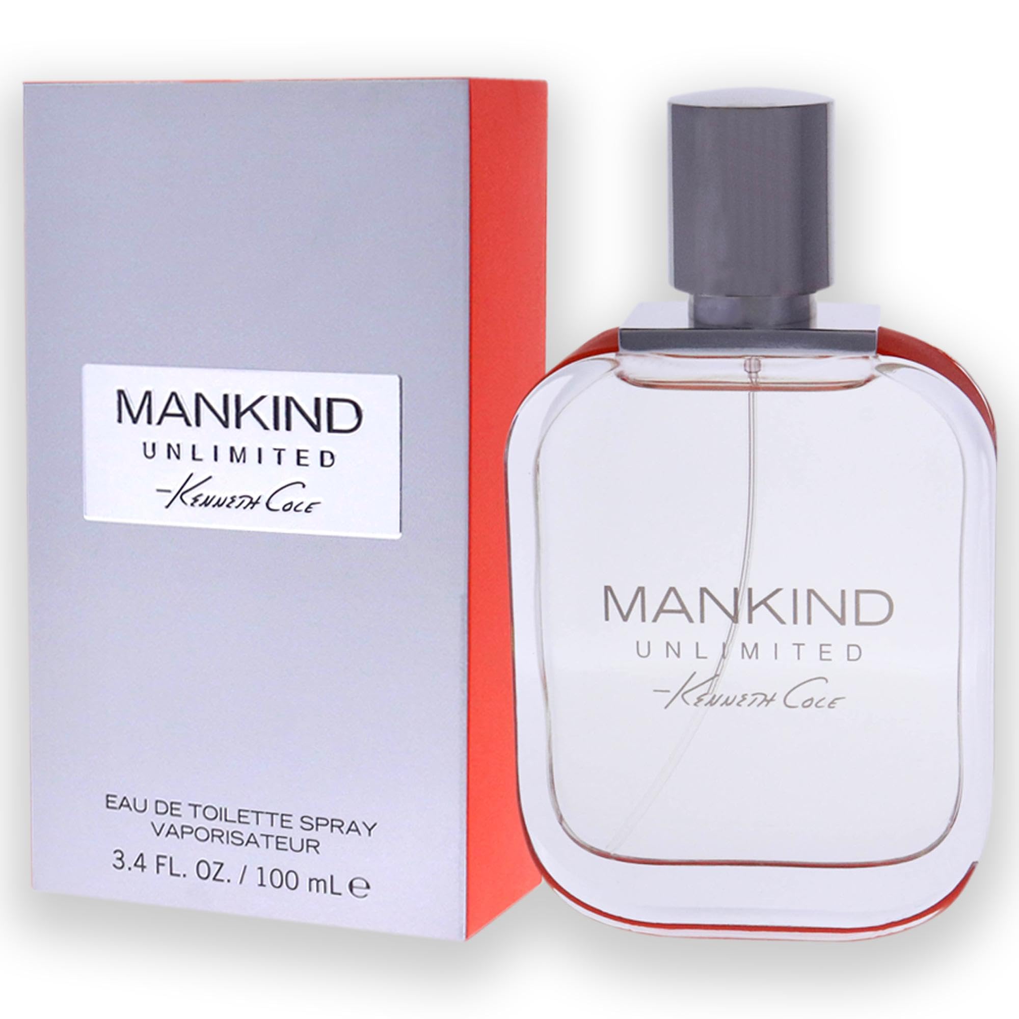 Kenneth Cole Mankind Unlimited Men's Eau de Toilette Cologne Spray - Fresh Woody Fragrance for Day & Night Wear, Work & Special Occasions
