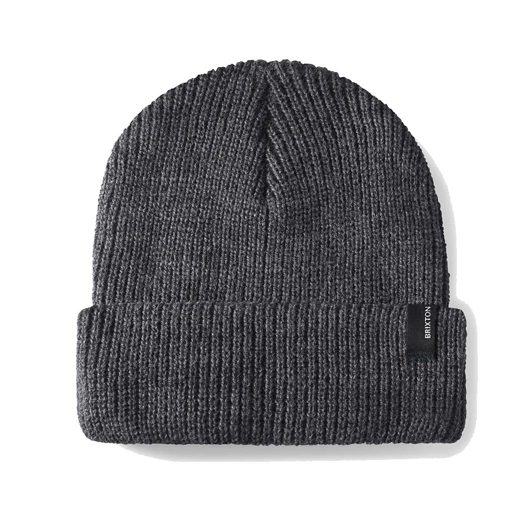Brixton Heist Beanie - Soft Winter Knit Hat for Men & Women in Heather Grey - Perfect for Skiing, Hiking, and Cold Weather Activities