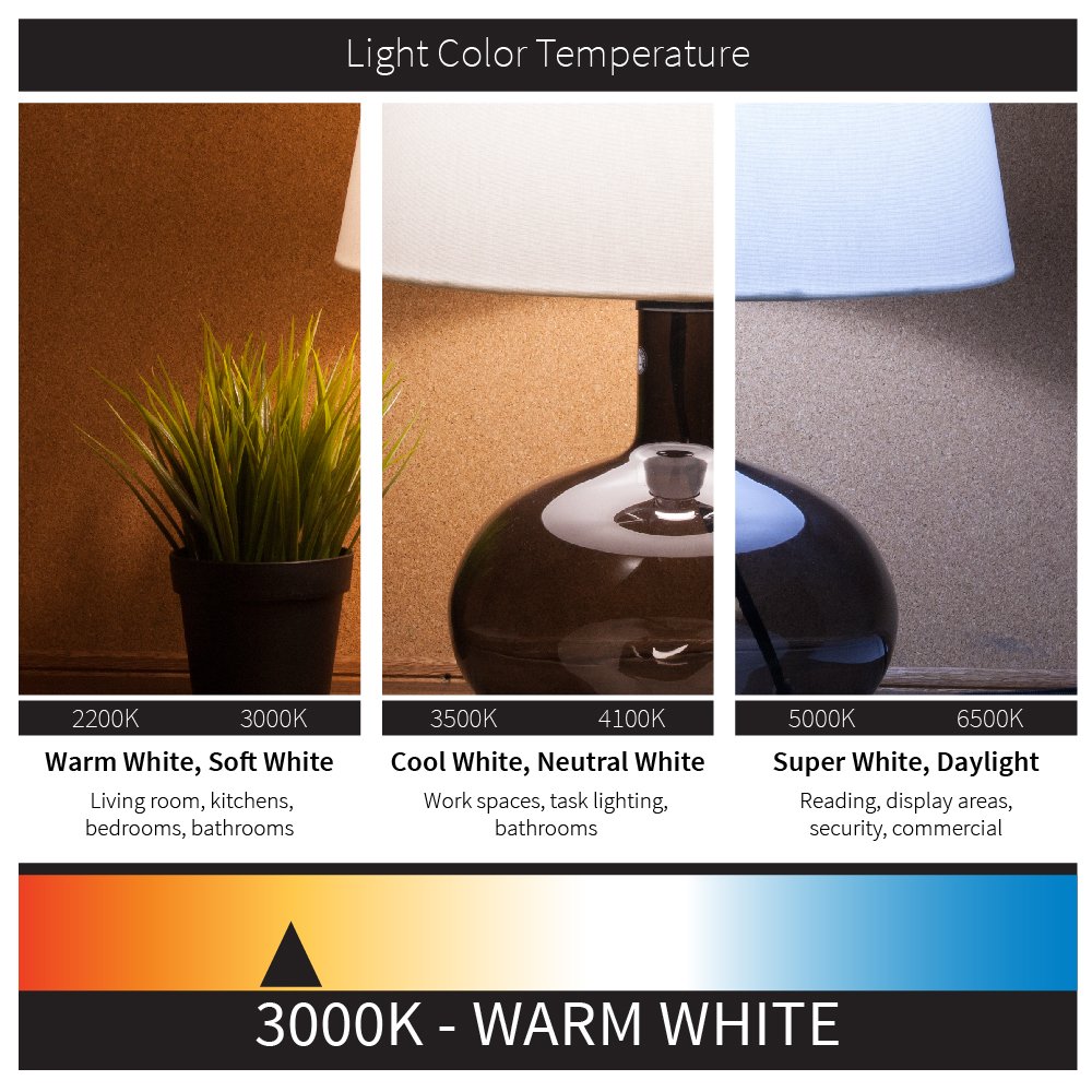 Sunlite 3W LED Candelabra Chandelier Bulb - Warm White (2700K) 120V E12 Base - Energy Efficient Dimmable Light for Dining Room, Bedroom & Living Room Fixtures