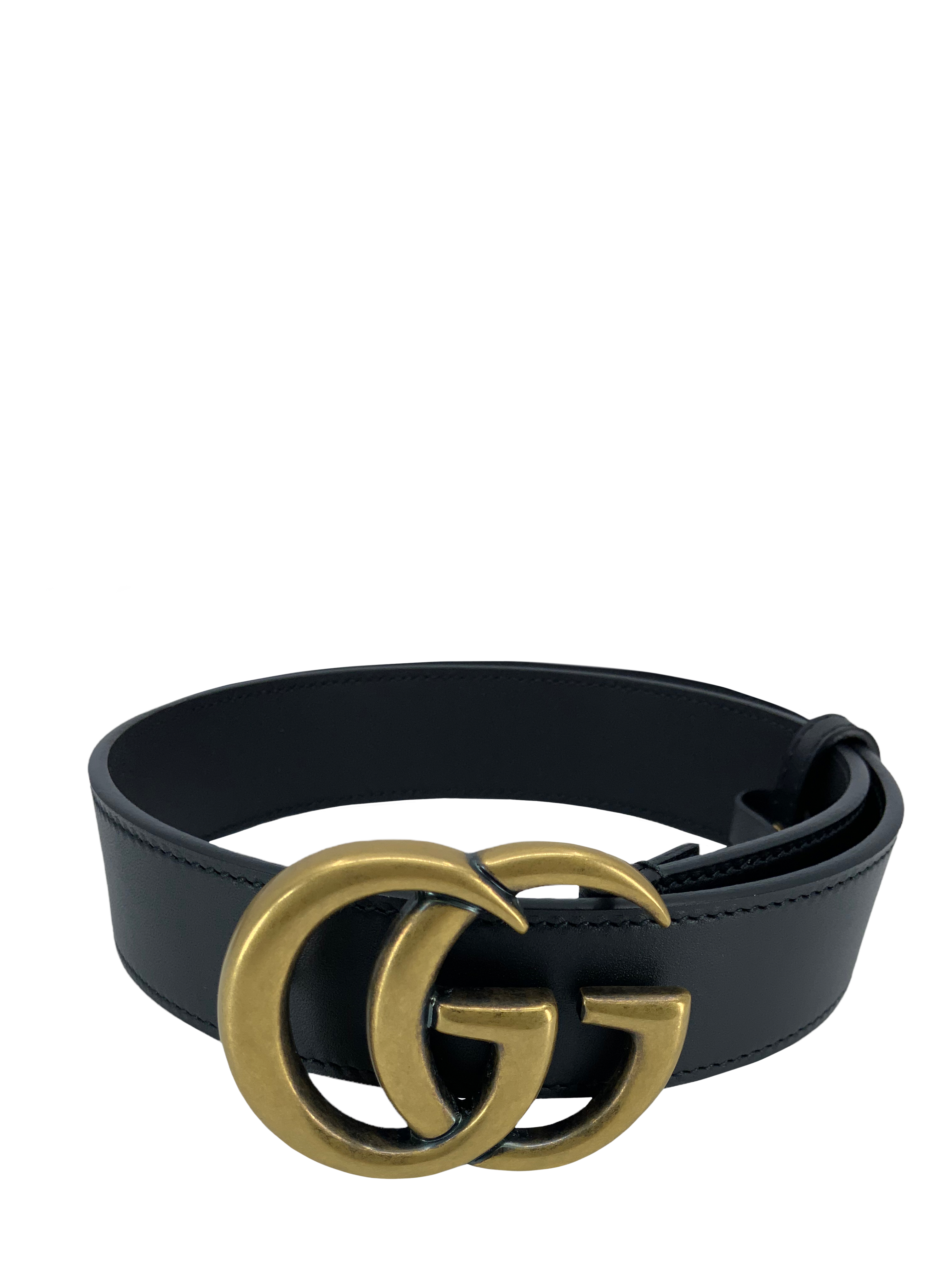 Authentic GUCCI GG Marmont Leather Belt - Size 80 (32