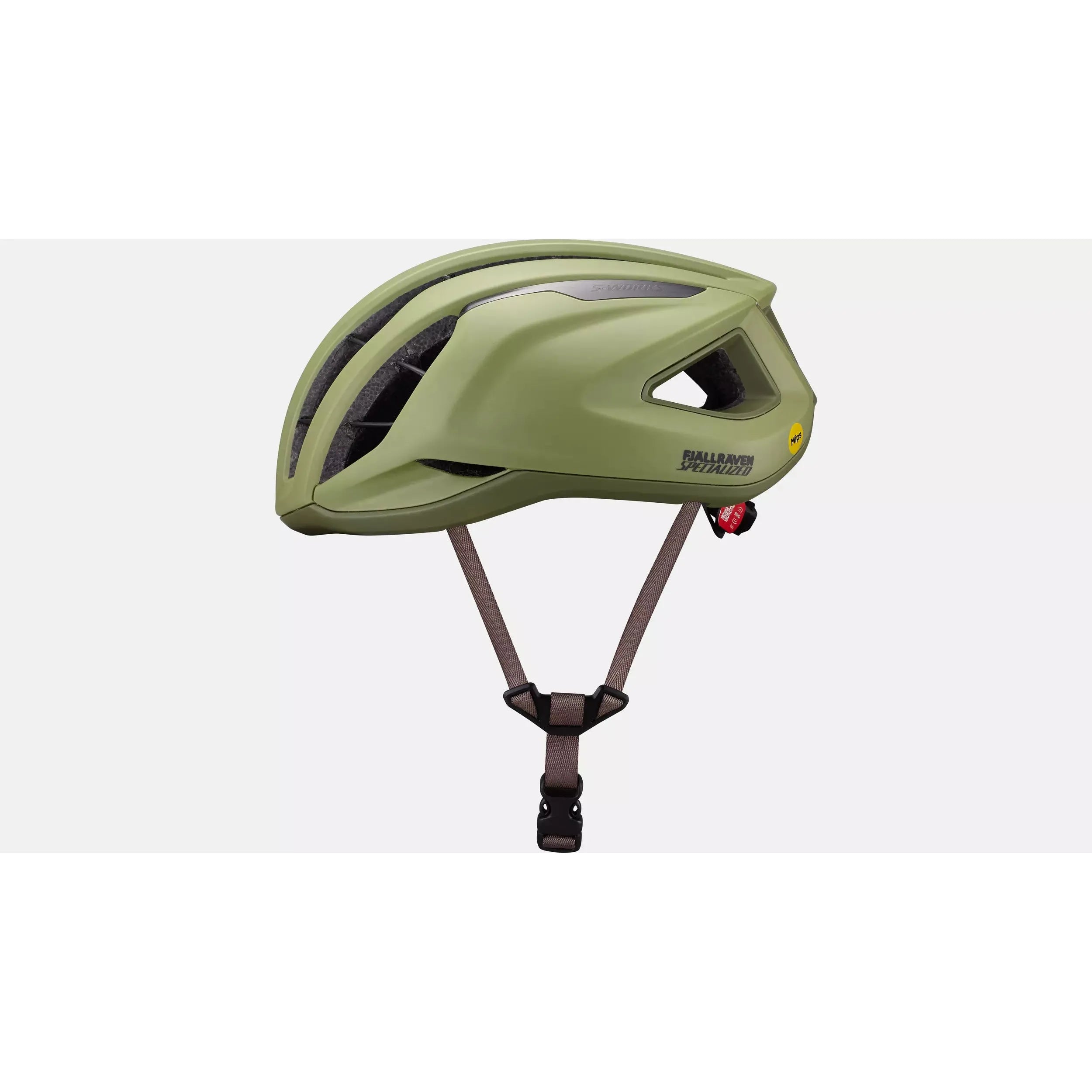 Specialized S-Works Prevail 3 Bike Helmet - Lightweight & Ventilated Cycling Helmet for Road & Mountain Biking - Fjällräven Green - Perfect for Commuting, Racing & Outdoor Adventures