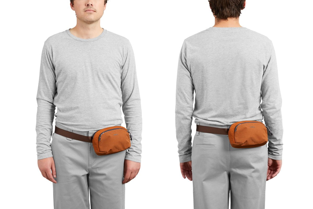 Bellroy Venture Hip Pack 1.5L - Water-Resistant Waist Bag for Travel, Hiking & Everyday Use - Compact Crossbody Fanny Pack with Adjustable Strap (Black)