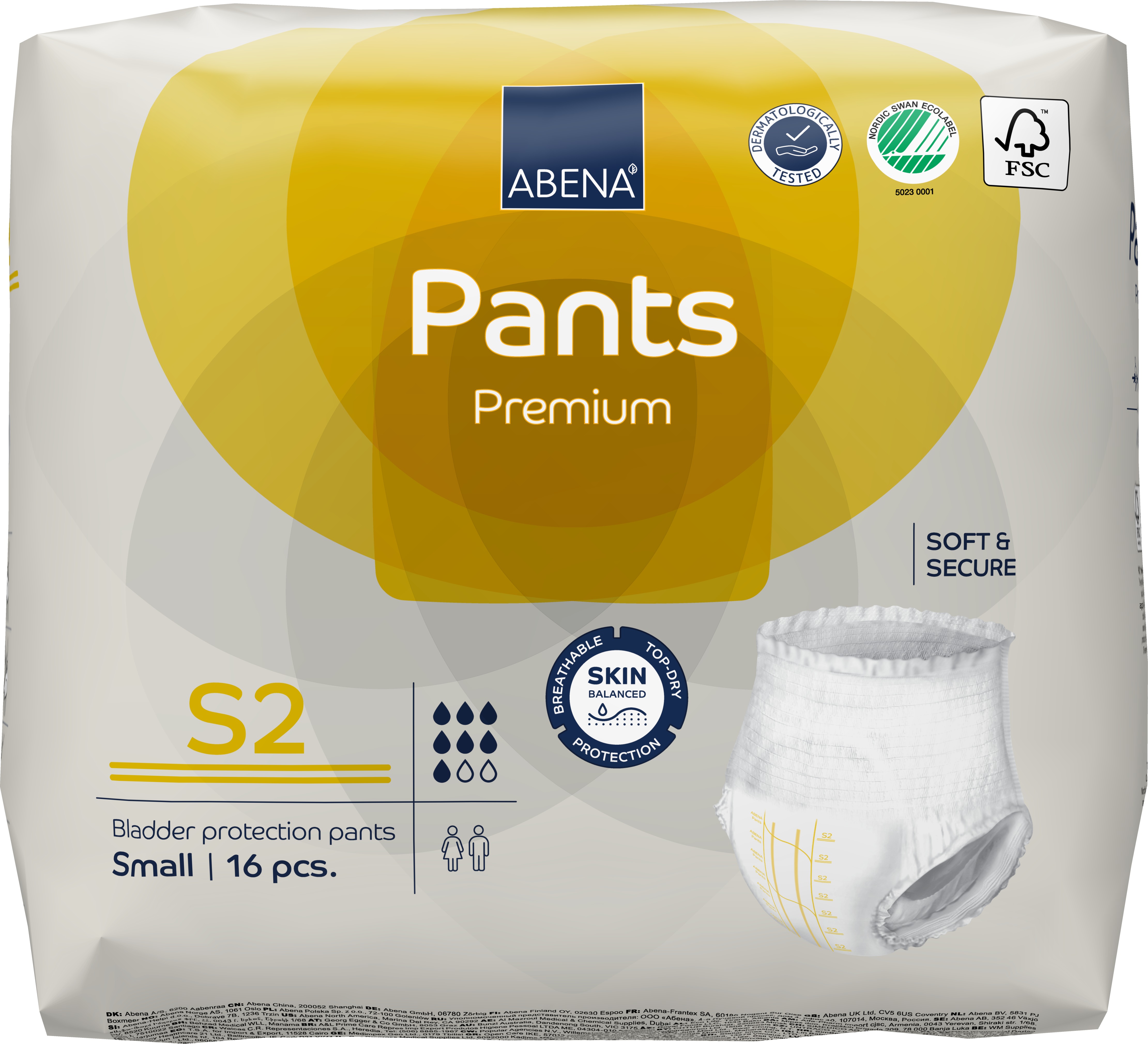Abena Premium Incontinence Briefs for Adults - Super Absorbent Diaper Pants for Day & Night Use - Comfortable & Disposable Underwear for Active Lifestyle