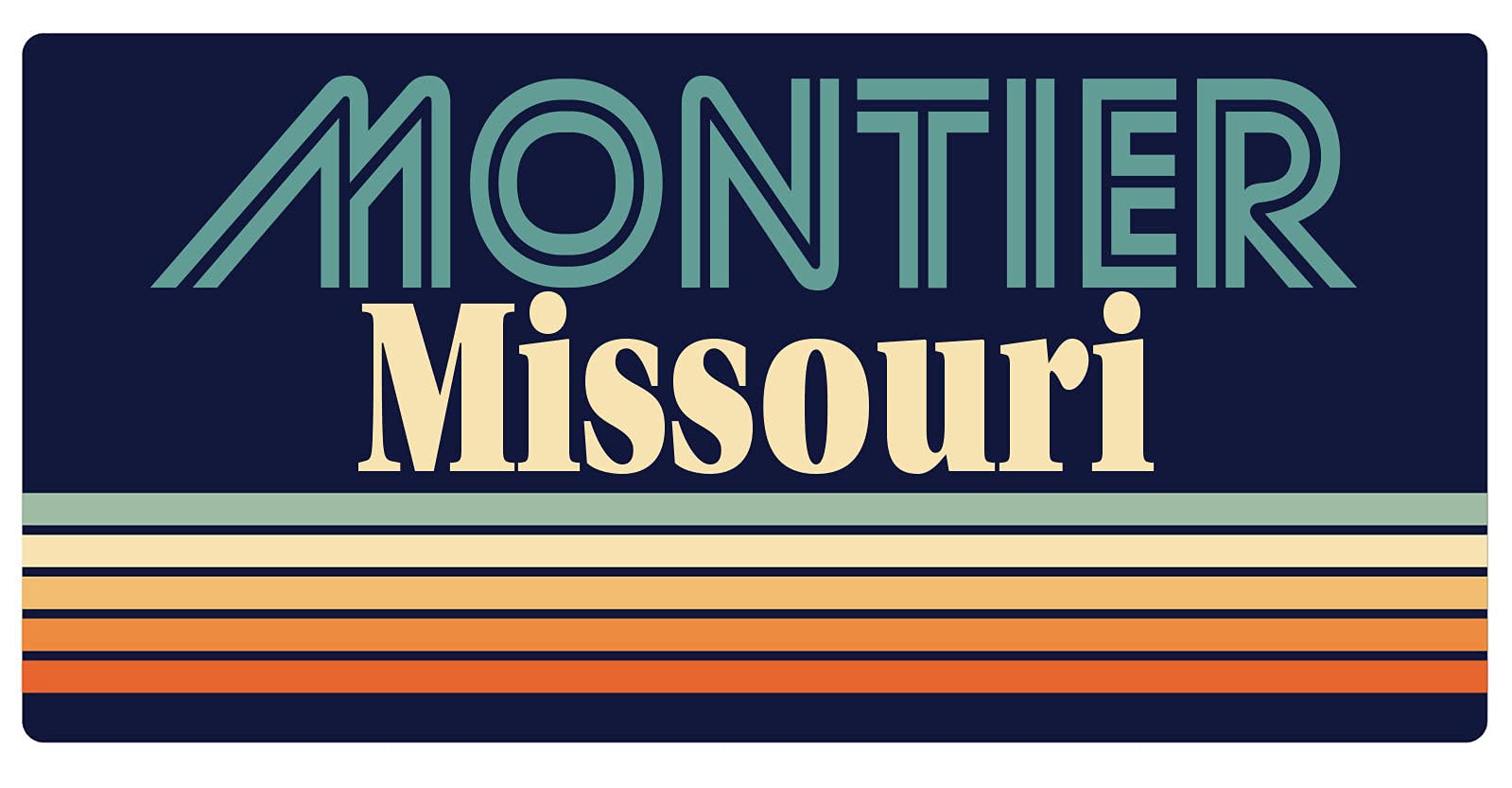 Vintage Retro Fridge Magnet Set - 5 x 2.5 Inch Missouri-Themed Decorative Magnets for Refrigerators, Whiteboards & Metal Surfaces - Perfect for Home, Office & Kitchen Organization