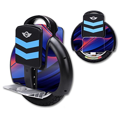MightySkins Compatible with TG-F3 Self Balancing Electric Unicycle Scooter - Blue Blade Vinyl Wrap Cover Sticker | Protective Skin for Commuting & Urban Travel