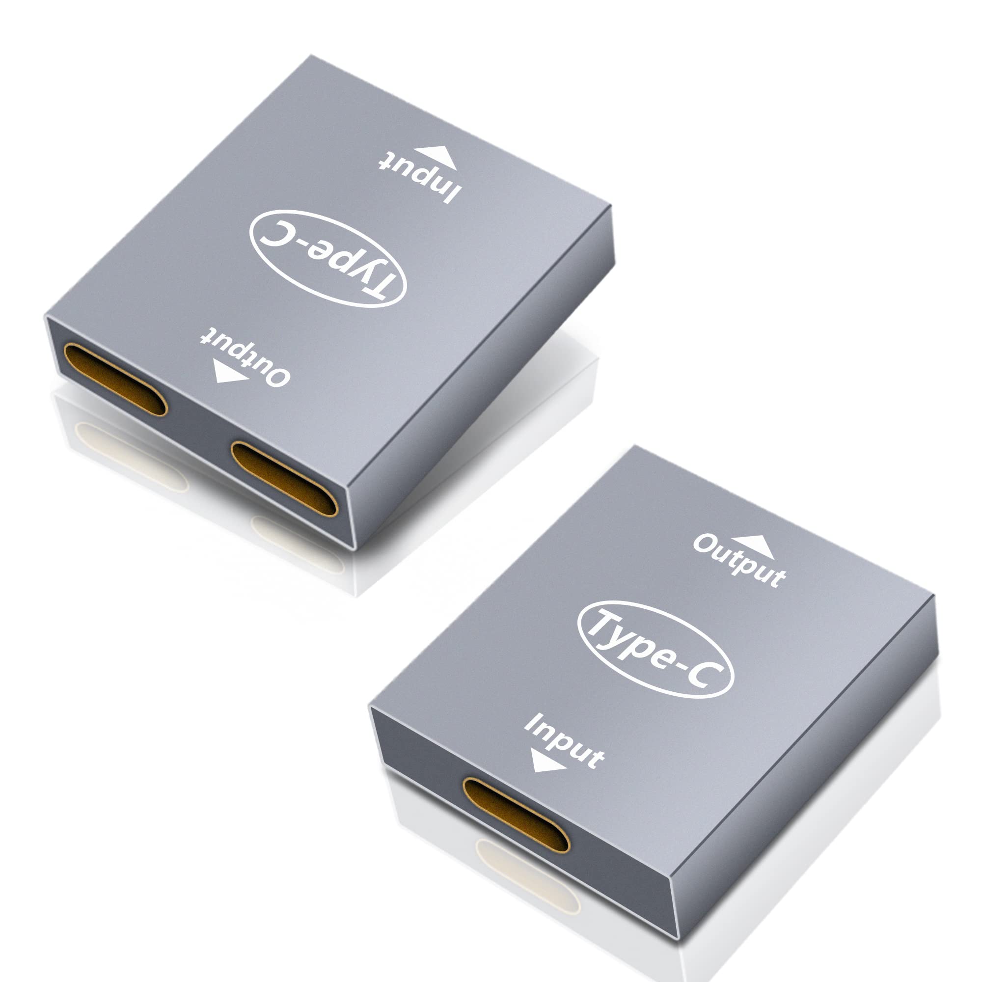 YACSEJAO USB C Splitter 2-Pack - Dual USB C Charger Adapter, Female to Female USB C Hub with 2 Ports for Fast Charging - Compatible with MacBook, iPad, Samsung Galaxy & More - Perfect for Travel, Office & Home Use