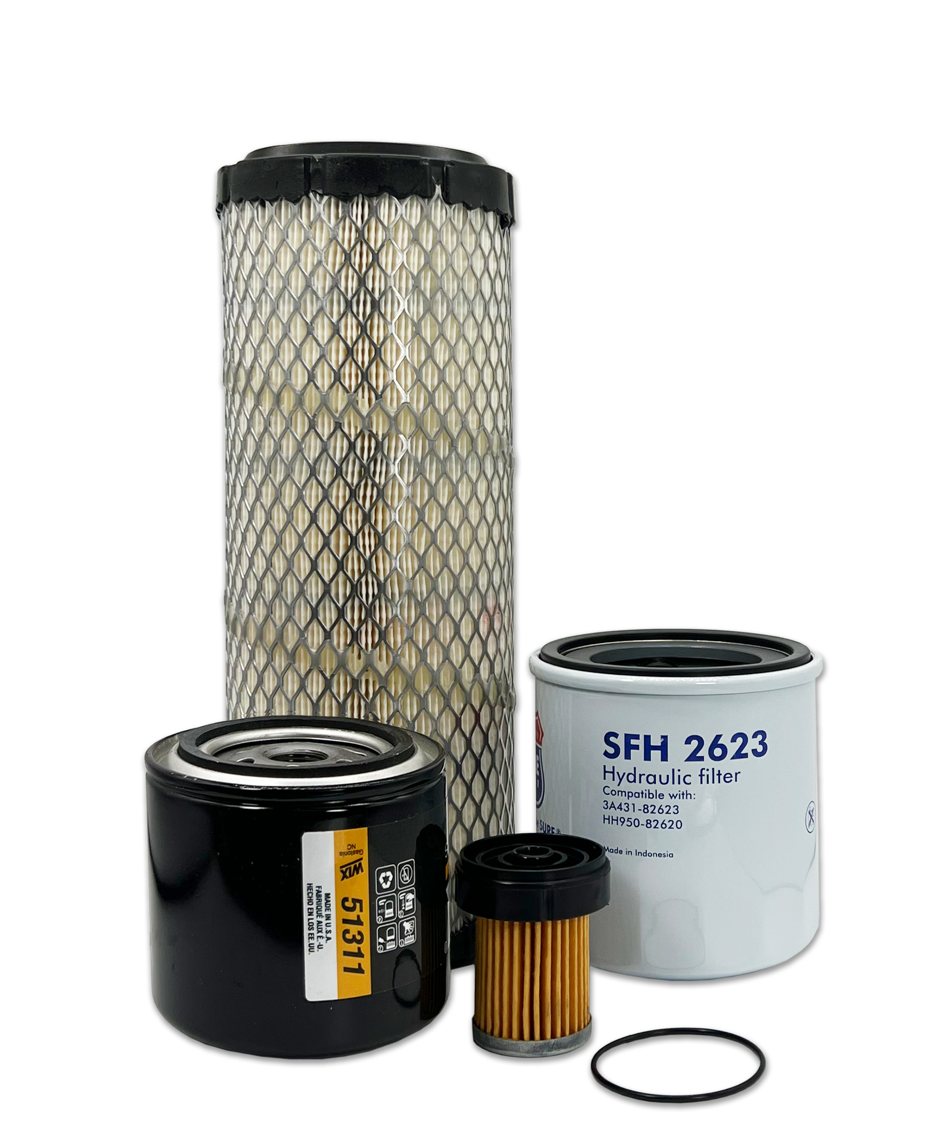HERO® Maintenance Filter Kit for Kubota L2501F Tractor - Air Oil Fuel Filters Replacement Set - Perfect for Farm Equipment & Agricultural Machinery Maintenance
