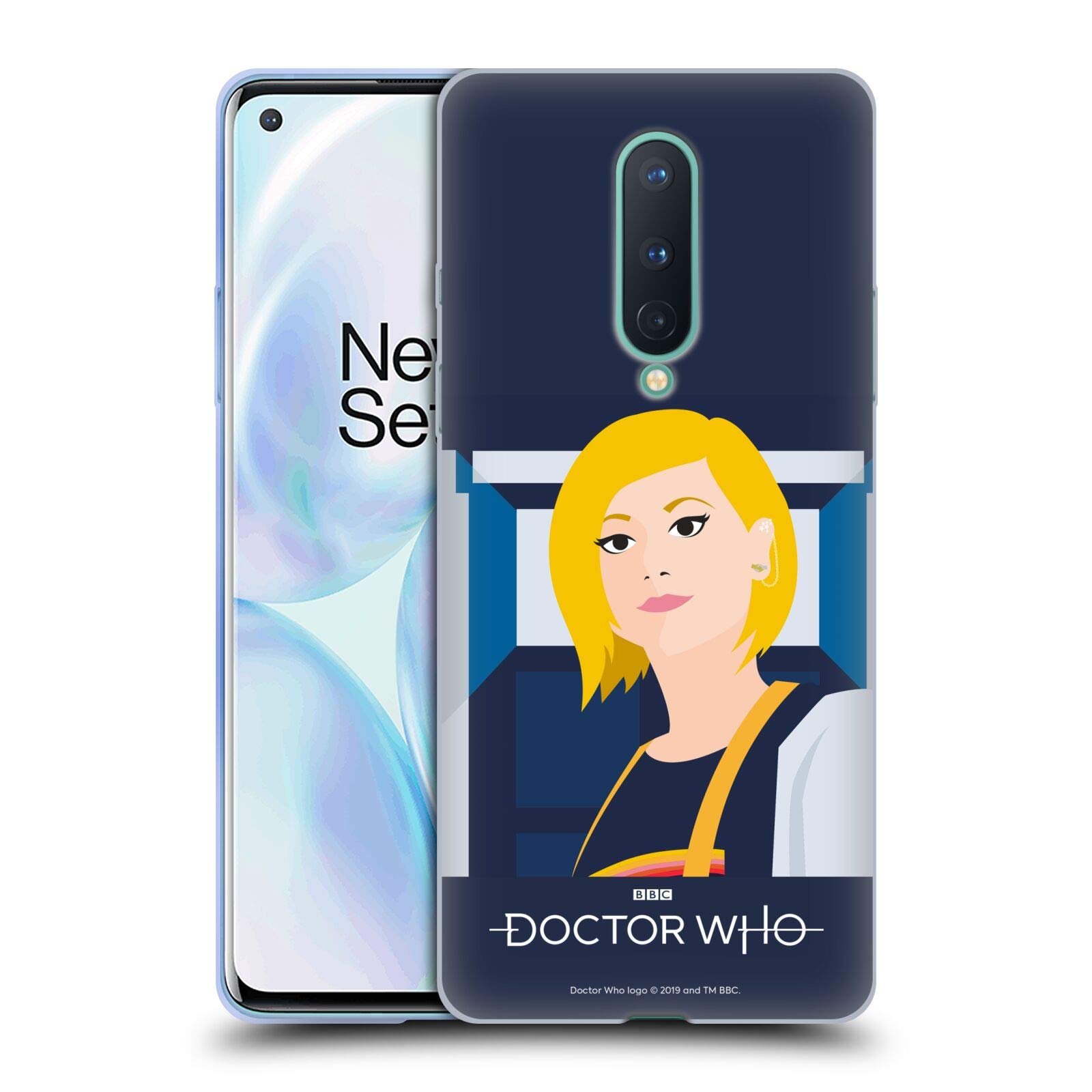 Head Case Designs Doctor Who Jodie Whittaker Season 11 Vector Art Soft Gel Phone Case for OnePlus 8 5G - Perfect for Sci-Fi Fans & Collectors