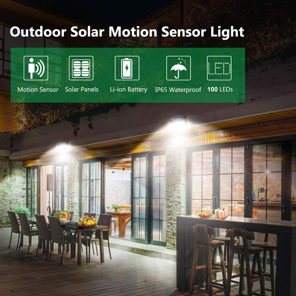 28LED Solar Lights Outdoor (4 Pack) - 100LED Solar Lights for Garden (2 Pack) - Waterproof Solar Powered Lights for Pathway, Yard, Patio, and Landscape Decoration