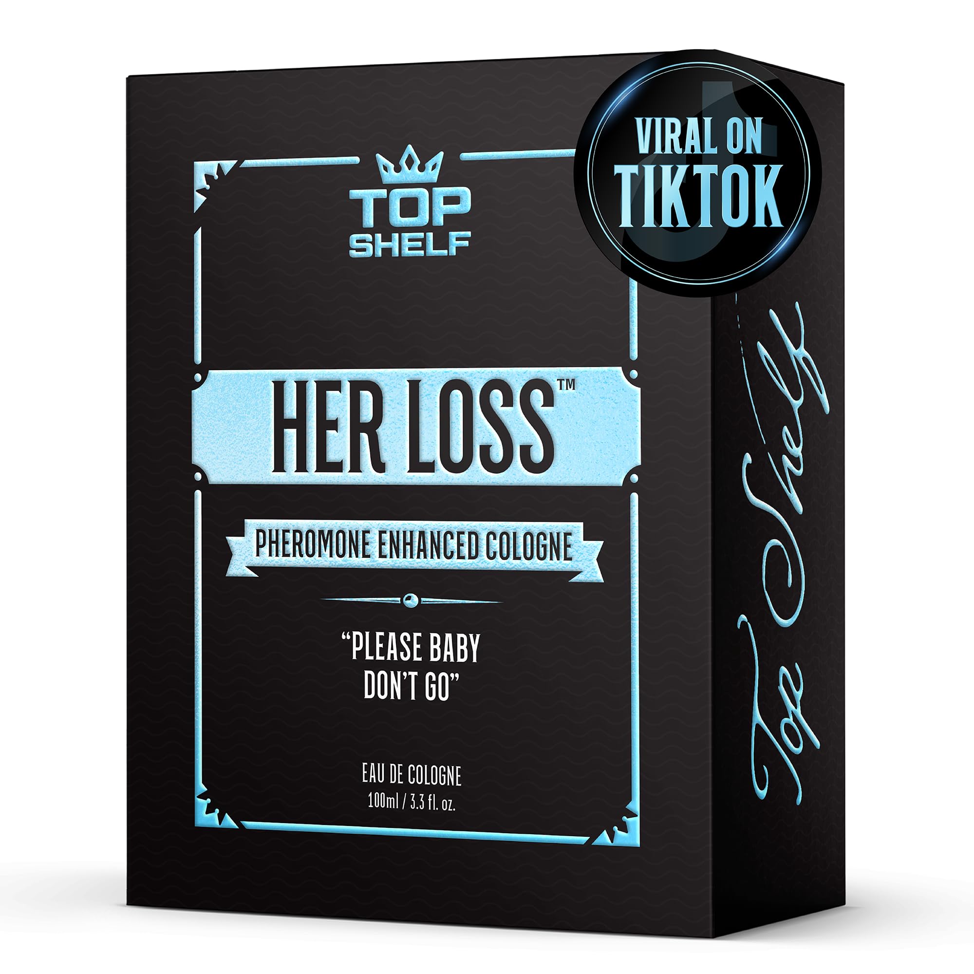 Her Loss - Premium Pheromone Cologne for Men | Long-Lasting Attraction & Confidence Booster | USA-Made 100ml Pheromone Perfume Spray | Natural Scent for Dating, Nightlife & Special Occasions