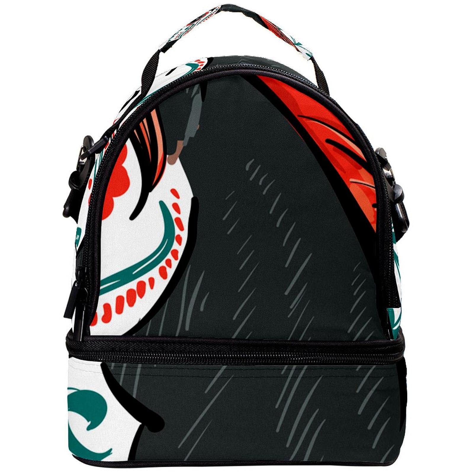 GIOVANIOR Insulated Lunch Box - Day of the Dead Horse Design, Leak-Proof Cooler Bag for School, Work & Picnics | Perfect for Men & Women | Ideal for Office Lunch, Outdoor Activities & Daily Commute