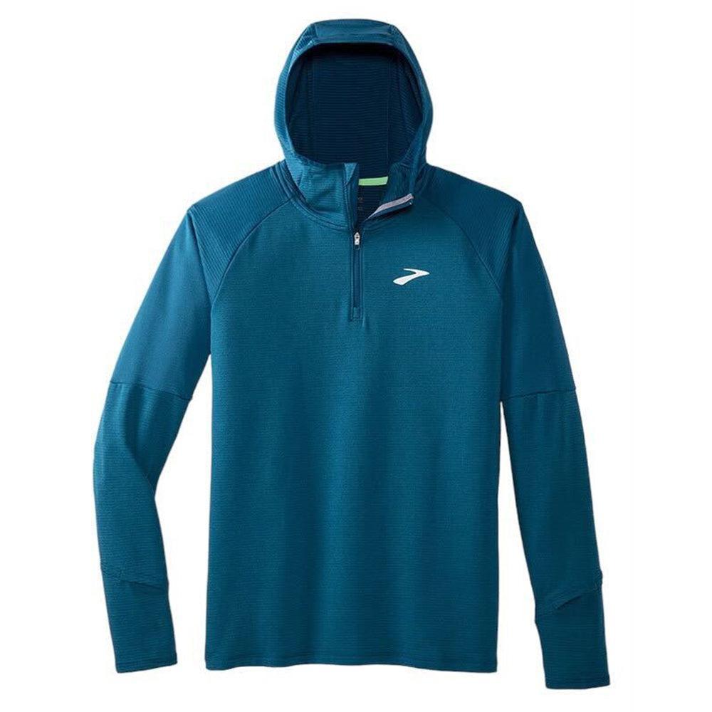 Brooks Notch Thermal Hoodie 2.0 for Men - Winter Running Jacket with Fleece Lining - Perfect for Cold Weather Jogging, Hiking & Outdoor Activities