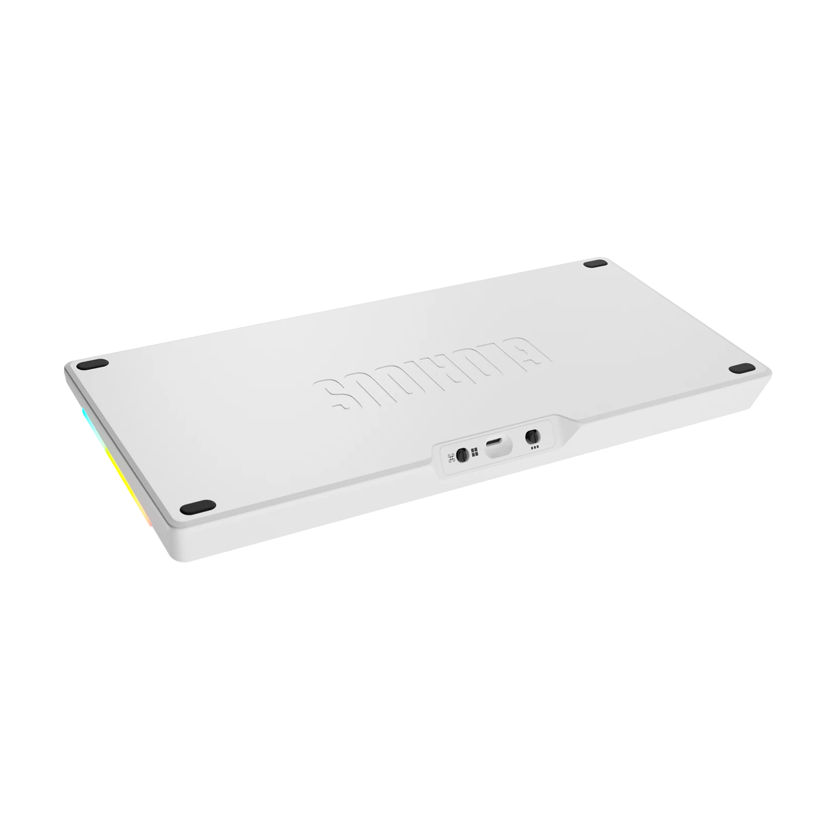 GMMK 3 75% Mechanical Keyboard Bottom Case - Matte White Metal Base Plate | Perfect for Gaming, Typing & Office Work
