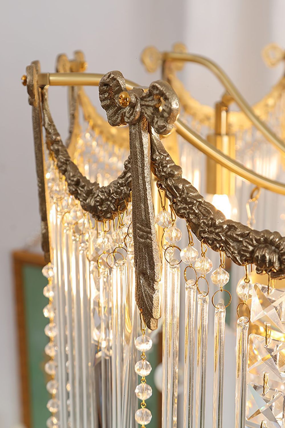 Evangeline Crystal Chandelier - Elegant Ceiling Light Fixture for Dining Room, Living Room & Bedroom | Modern Home Decor Lighting