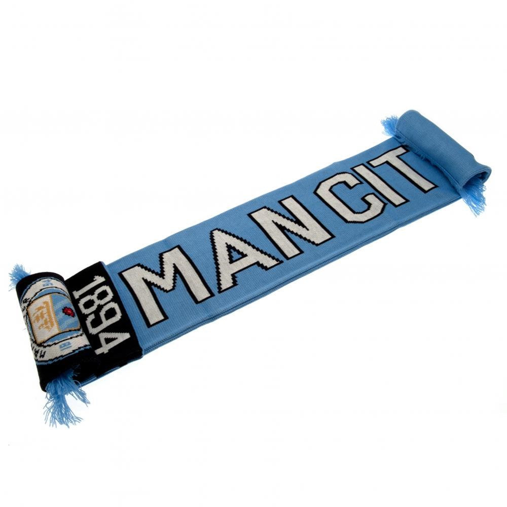 Manchester City FC Official Scarf - Premium Football Fan Gift for Men & Women - Perfect for Match Days & Cold Weather