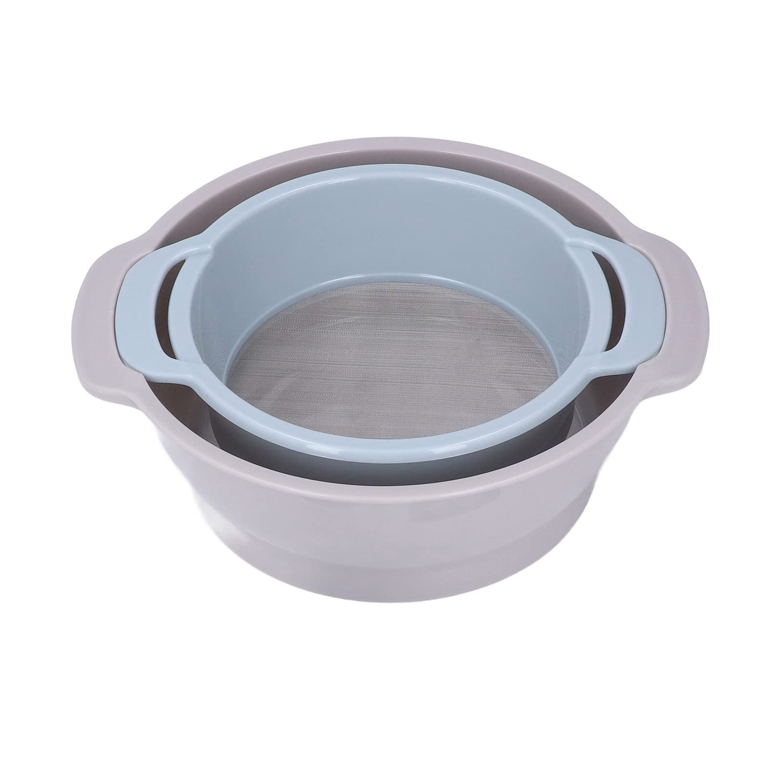 Premium Pollen Sieve Set with Stackable Trim Trays - Space-Saving Flour Sifter for Baking, Cooking & Kitchen Use - Perfect for Herbs, Spices, and Fine Powder Sifting
