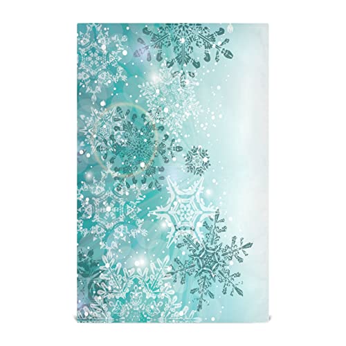 Teal Snowflakes