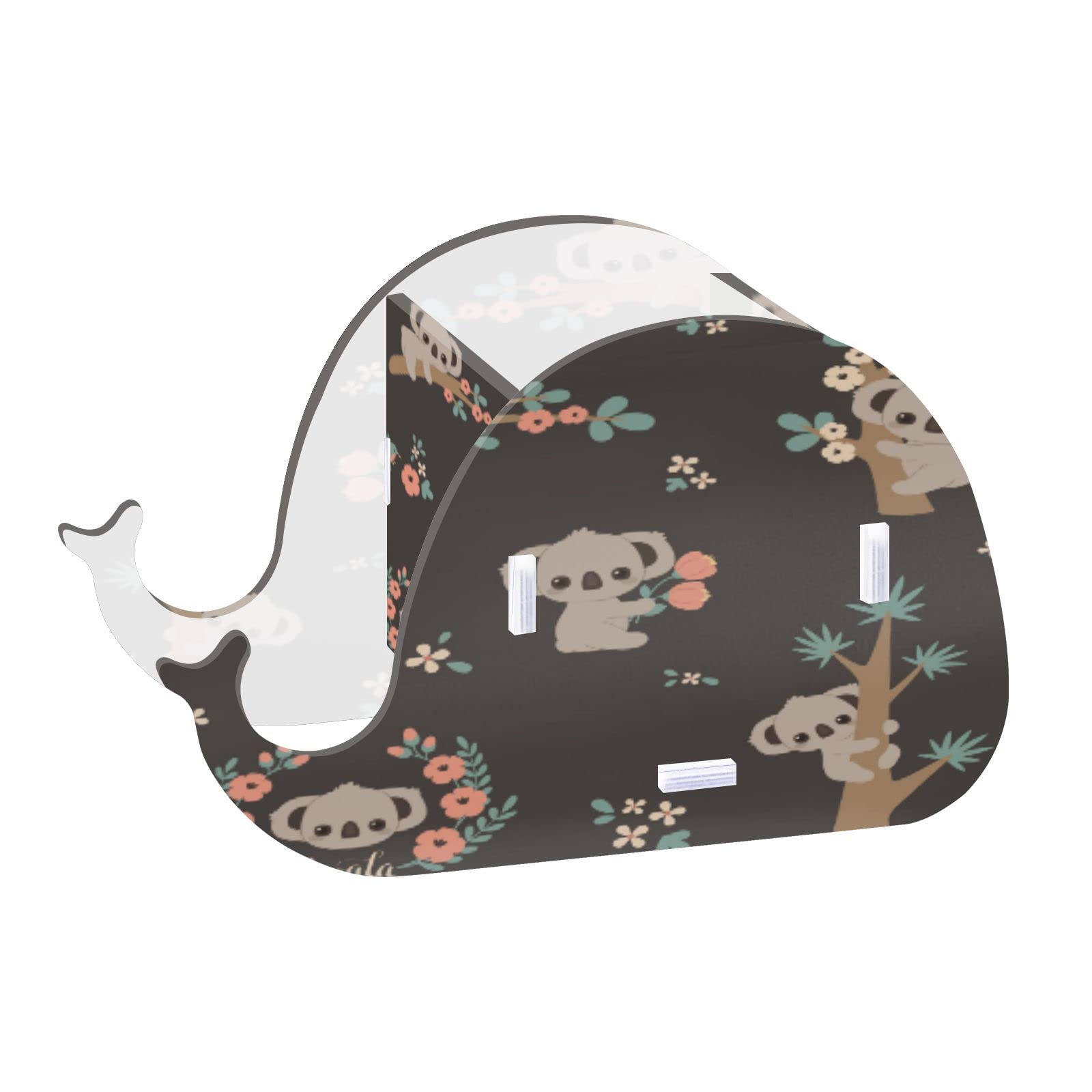 Whale & Koala Desk Organizer - Cute Pencil Holder with Phone Stand, Makeup Storage Pot, and Stationery Box for Office & Home Decor | Perfect for Desk Organization, Gift Ideas, and School Supplies