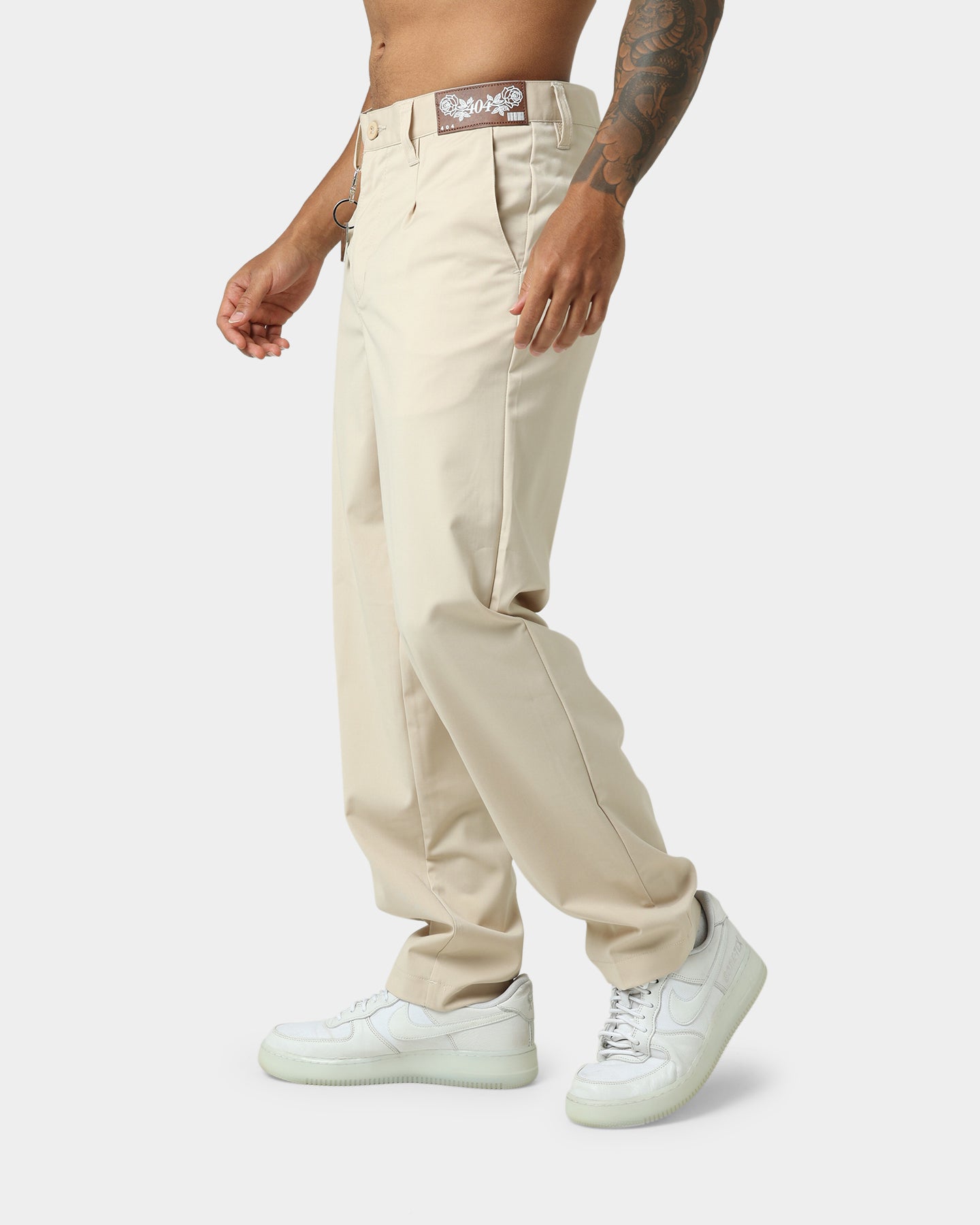 404 Liberty Baggy Trousers Sand - Loose Fit Casual Pants for Men & Women | Comfortable Streetwear Joggers | Perfect for Yoga, Travel & Everyday Wear