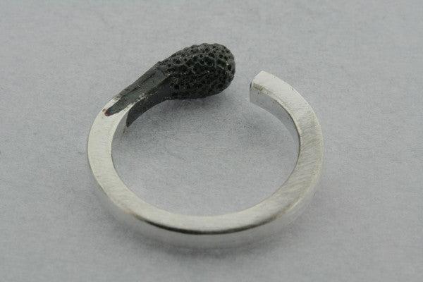 Burnt Match Ring - Sterling Silver Jewelry for Men & Women - Perfect for Gothic, Punk & Alternative Fashion Styles