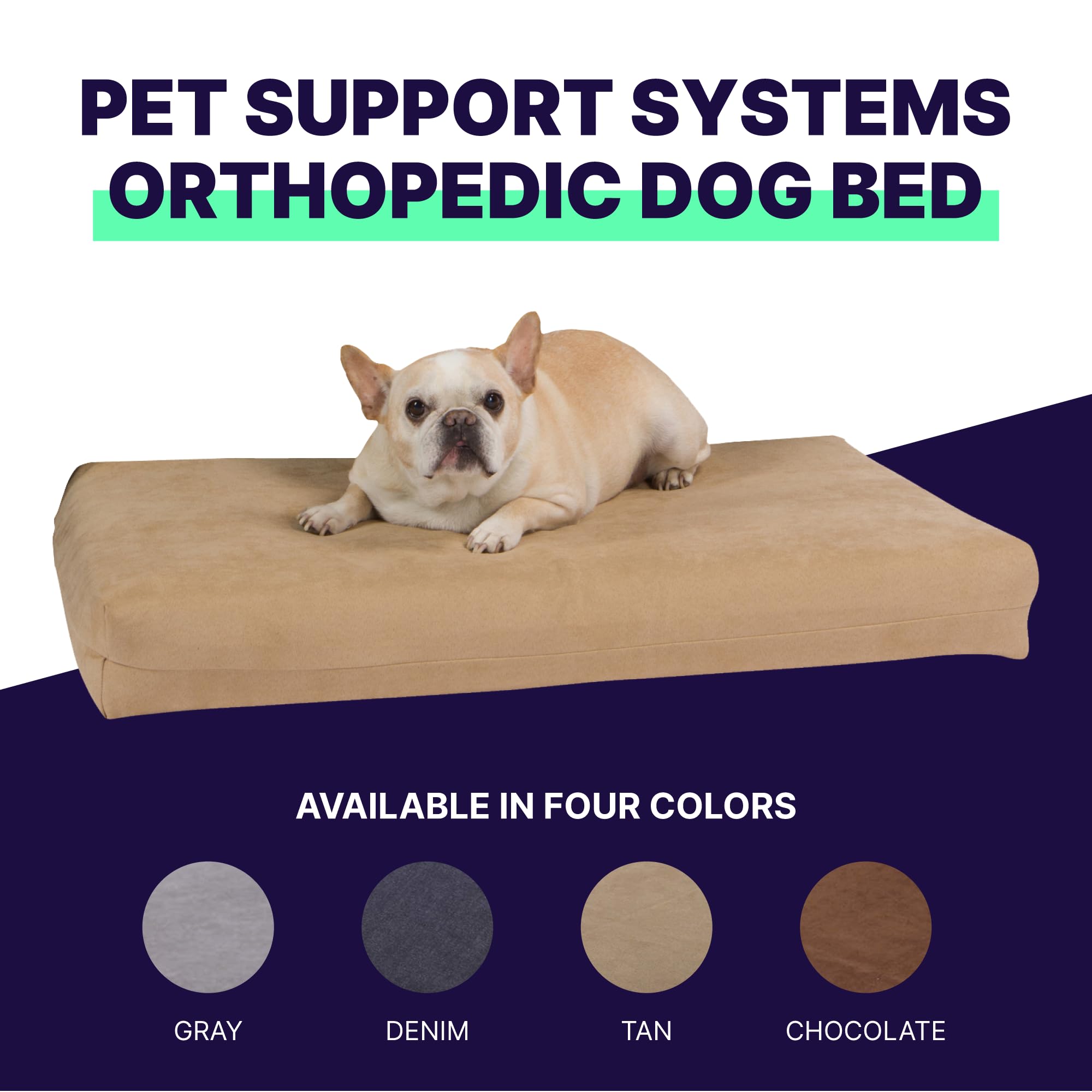 Orthopedic Dog Bed with Gel Memory Foam - Washable Luxury Pet Bed for Large Dogs, Removable Cover, XXL Tan - Perfect for Joint Pain Relief & Comfortable Sleeping in Living Room or Bedroom