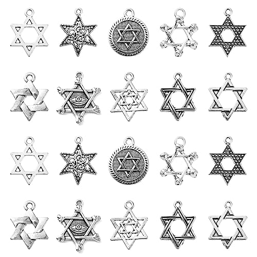 100pcs - Star of David - 10 styles