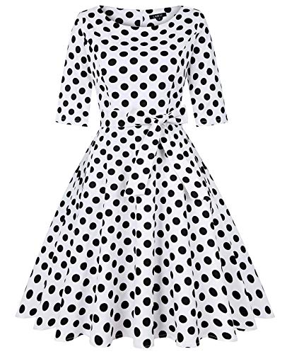 3/4 Sleeve - Dots White
