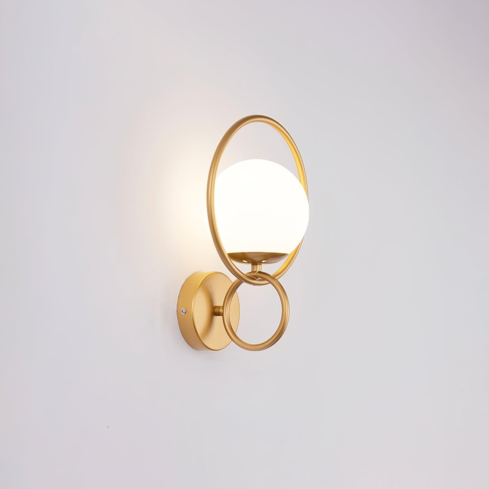 Circle Global Wall Lamp - Modern LED Wall Light Fixture for Living Room, Bedroom, and Hallway - Energy-Efficient Indoor Lighting Solution