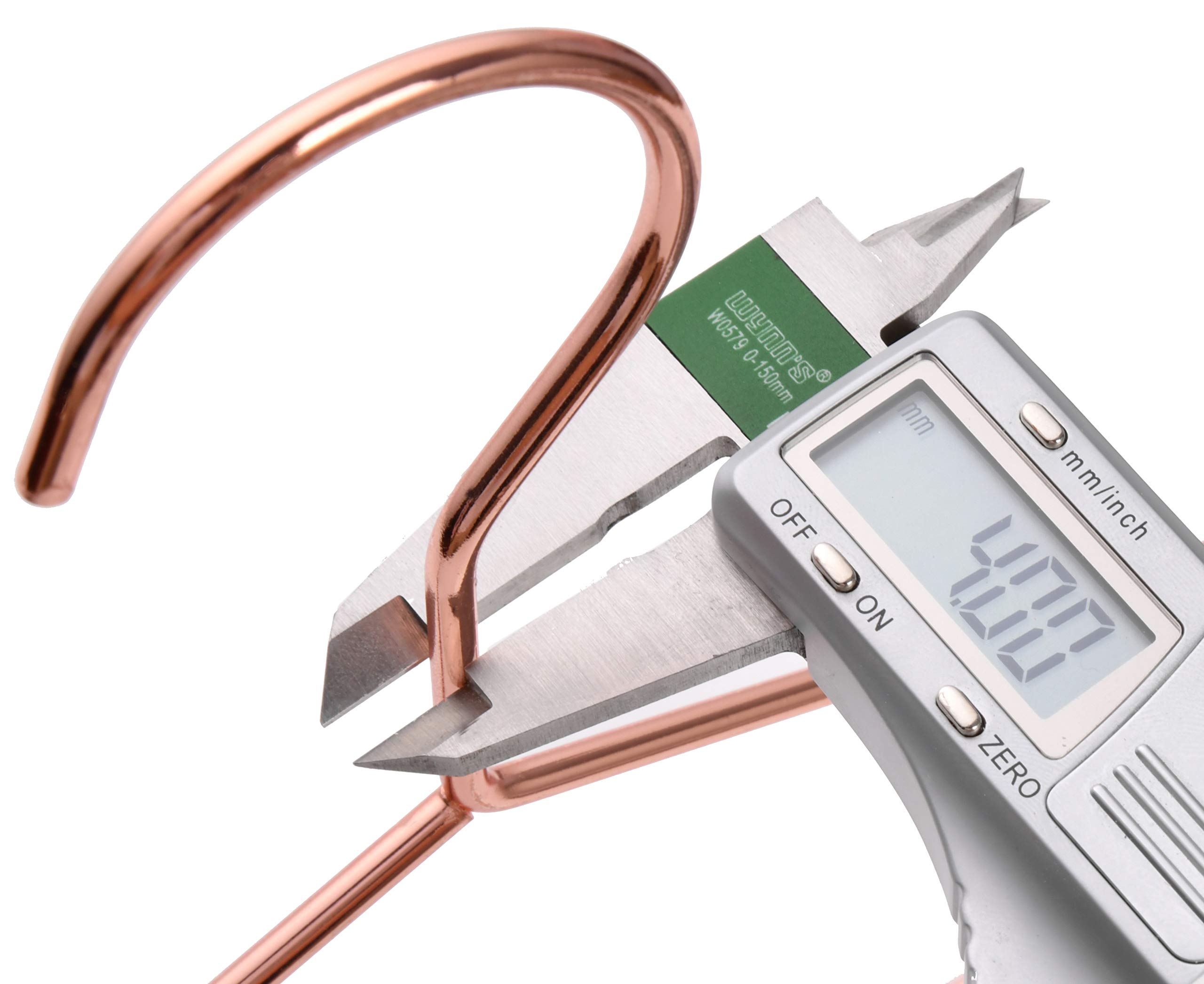 17 Inch Heavy Duty Rose Gold Metal Clothes Hanger - Premium Coat, Suit & Dress Hanger with Big Notches (Pack of 20) - Perfect for Closet Organization, Retail Stores & Luxury Garment Display