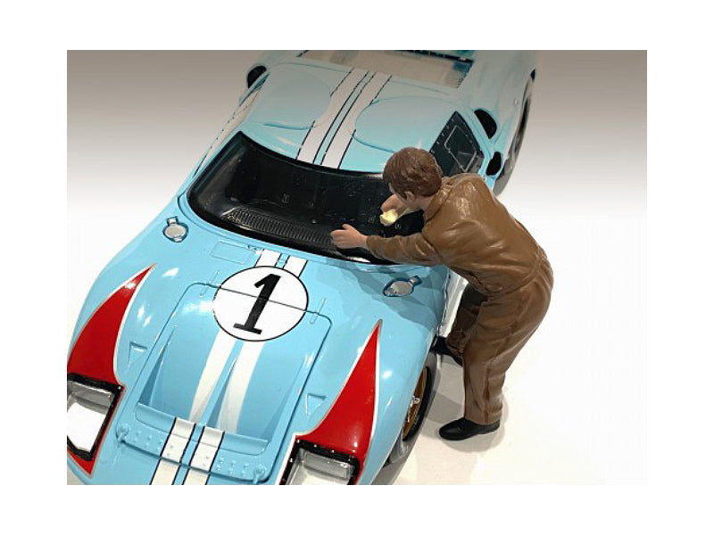 American Diorama 1/18 Scale Race Day 1 Figurine V - Realistic Model Car Driver for Diecast Collectors & Diorama Scenes