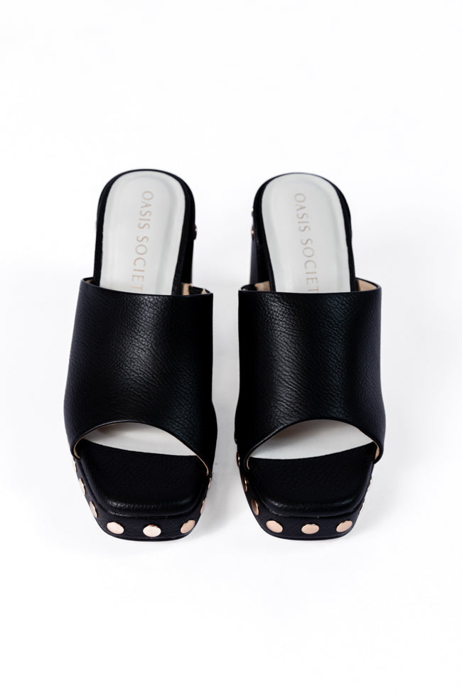 Hunter Black Studded Heels for Women - Stylish Pointed Toe High Heels for Party, Night Out & Special Occasions - Final Sale