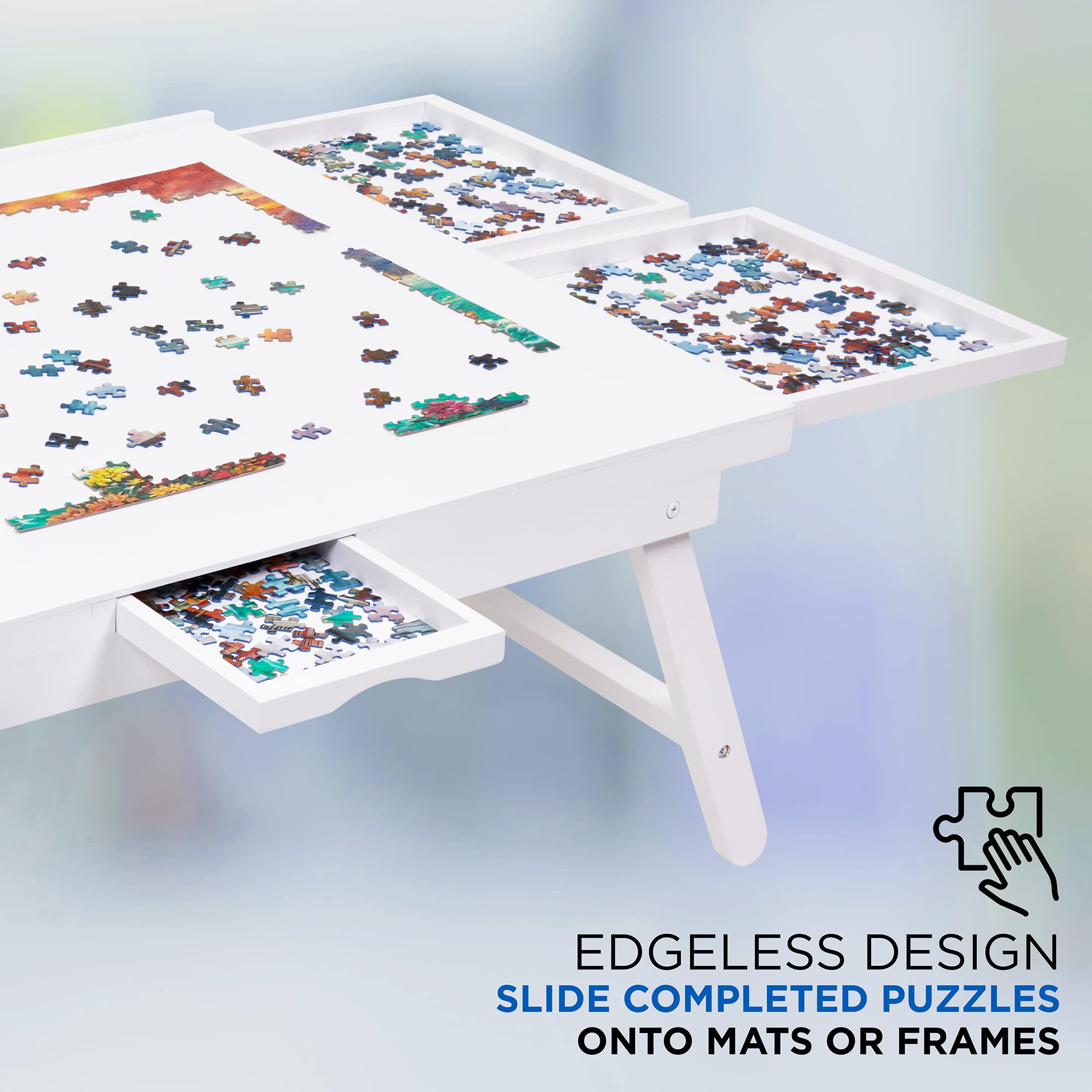 Jumbl 1500-Piece Puzzle Board with Cover - 27