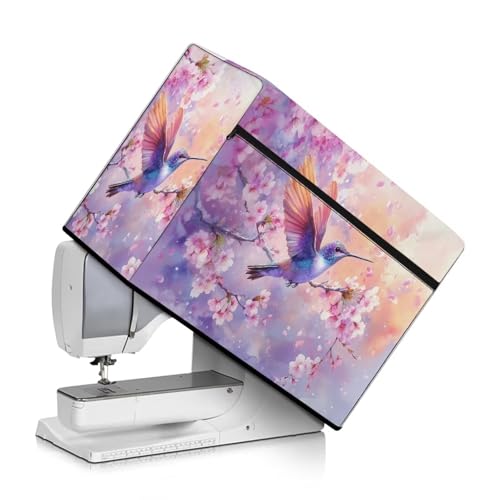 Pink Cherry Blossoms Hummingbirds