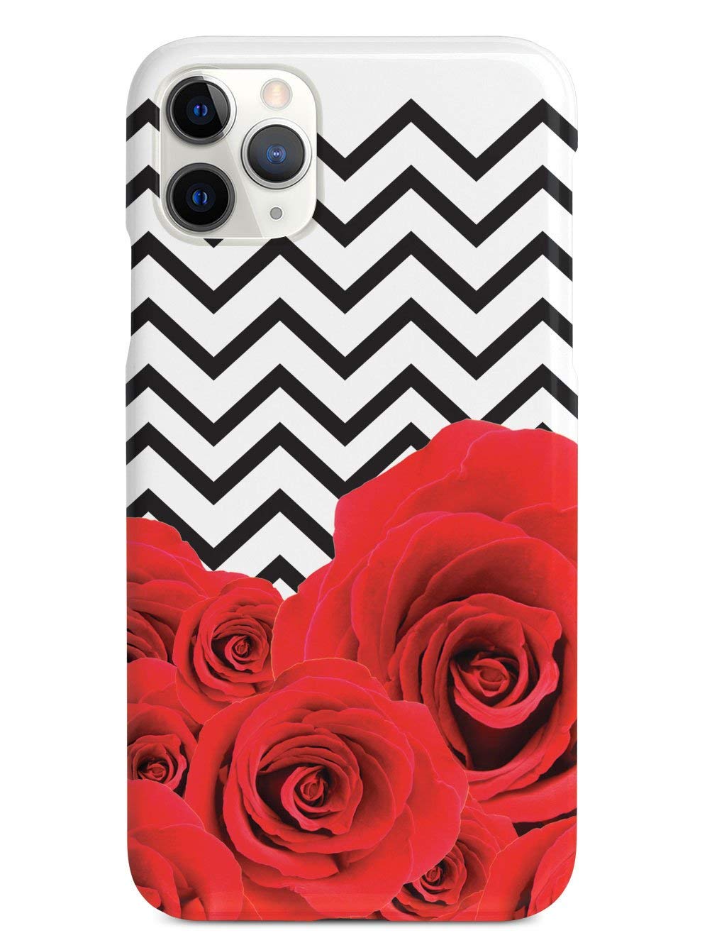 Inspired Cases for iPhone 12 Pro - 3D Textured Protective Phone Cover with Chevron & Roses Design | Shockproof Slim Fit Case for Apple iPhone 12 Pro | Perfect for Everyday Use, Travel & Gift Giving